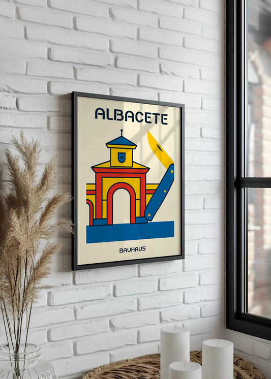 Cuadro Albacete Poster Bauhaus