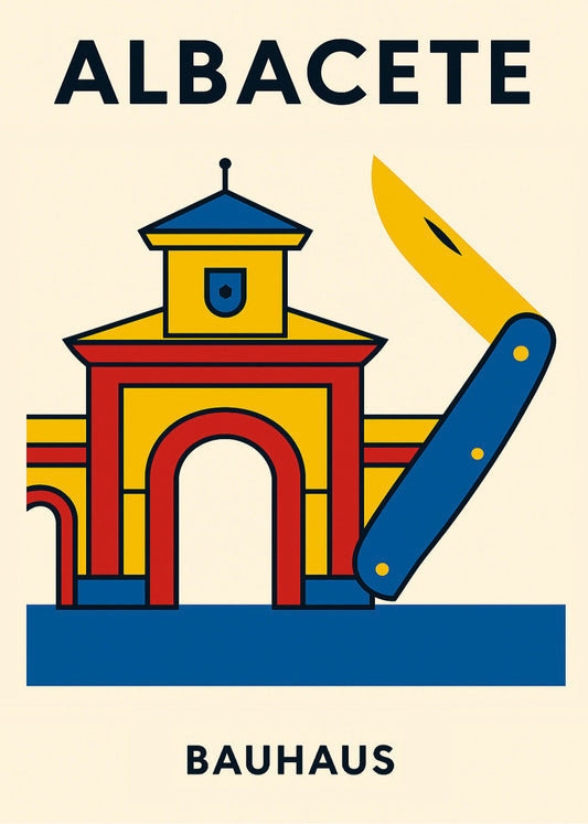 Cuadro Albacete Poster Bauhaus