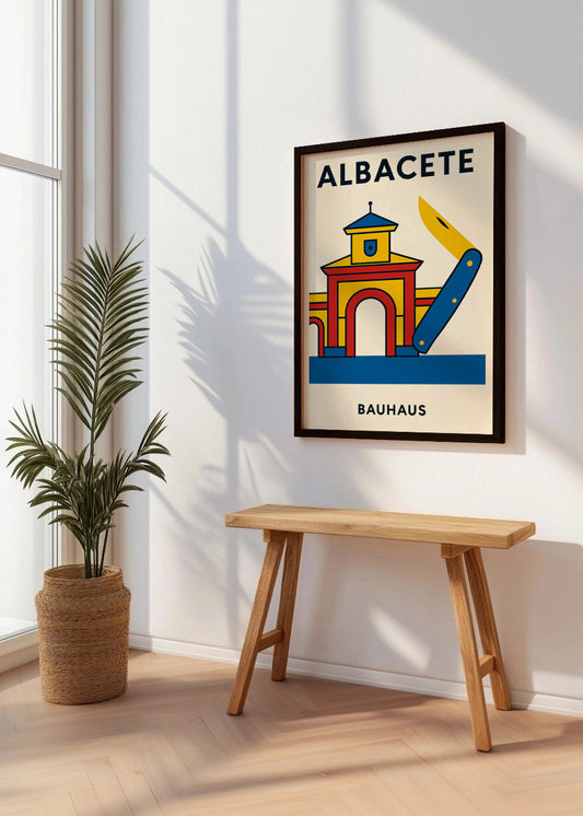 Cuadro Albacete Poster Bauhaus