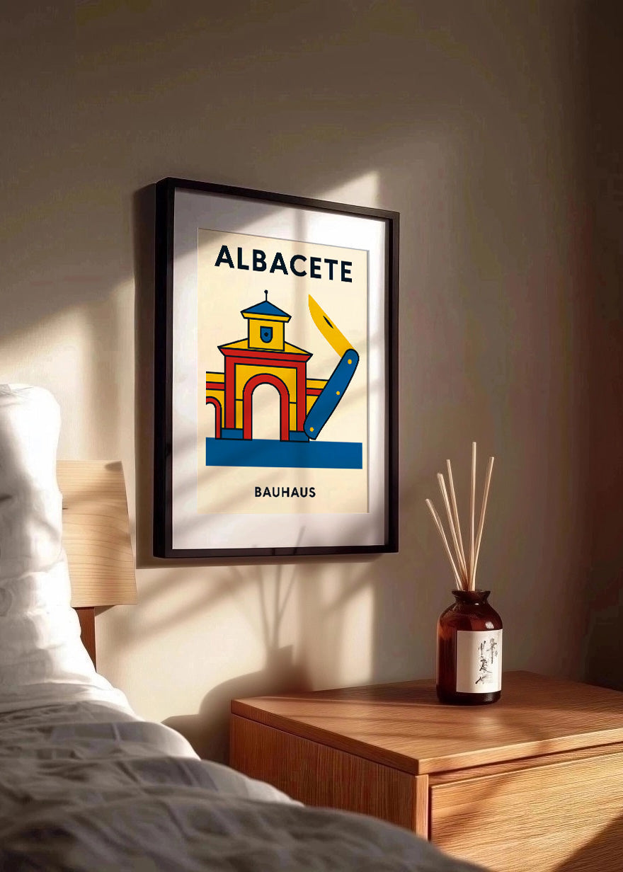 Cuadro Albacete Poster Bauhaus
