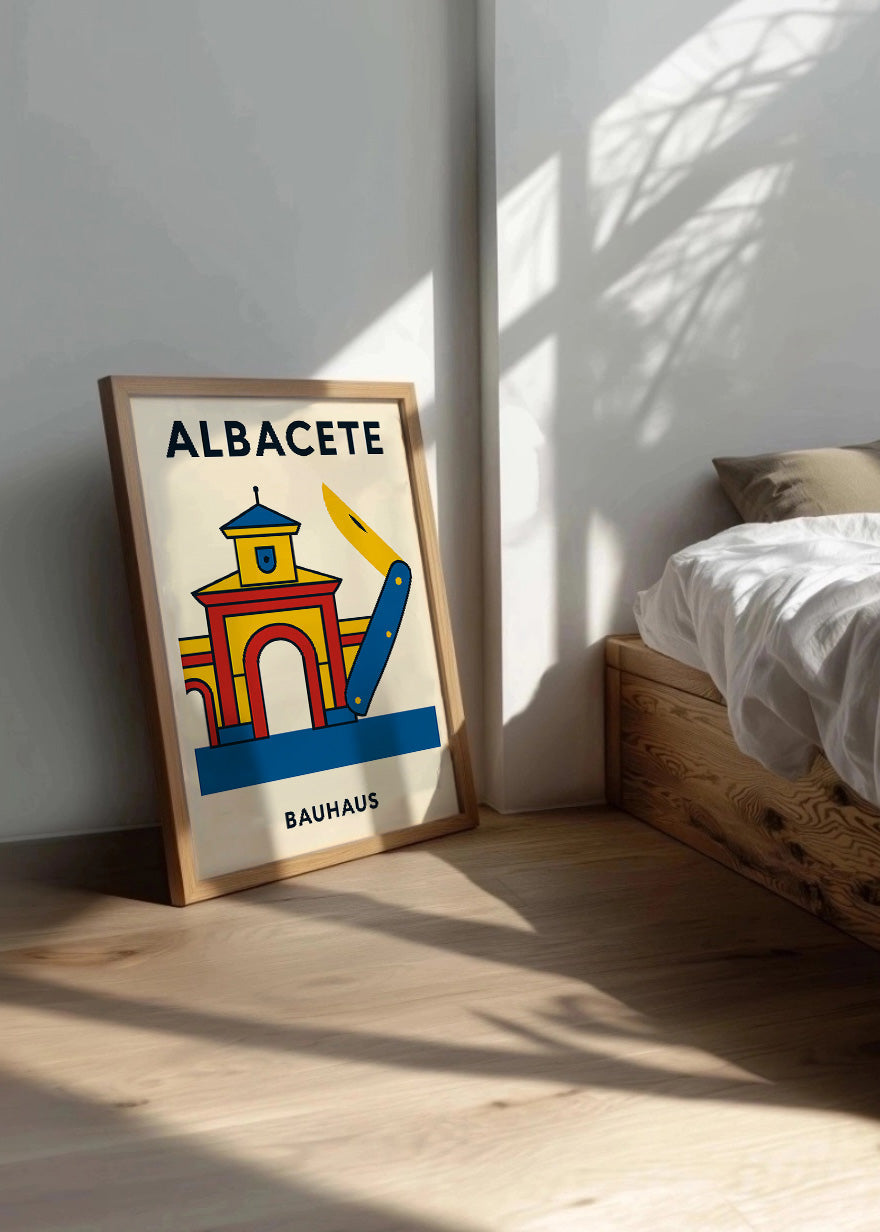 Cuadro Albacete Poster Bauhaus
