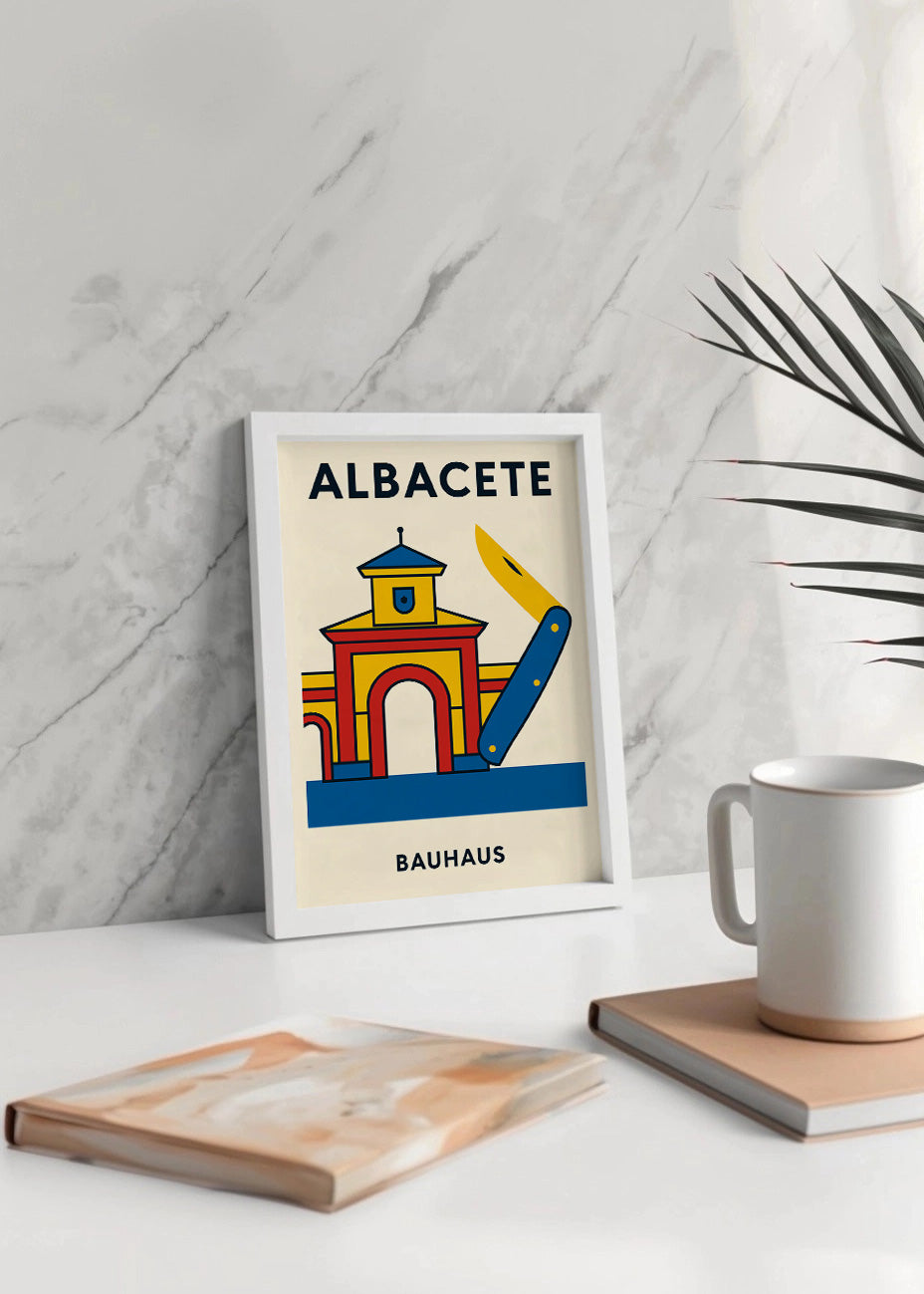 Cuadro Albacete Poster Bauhaus