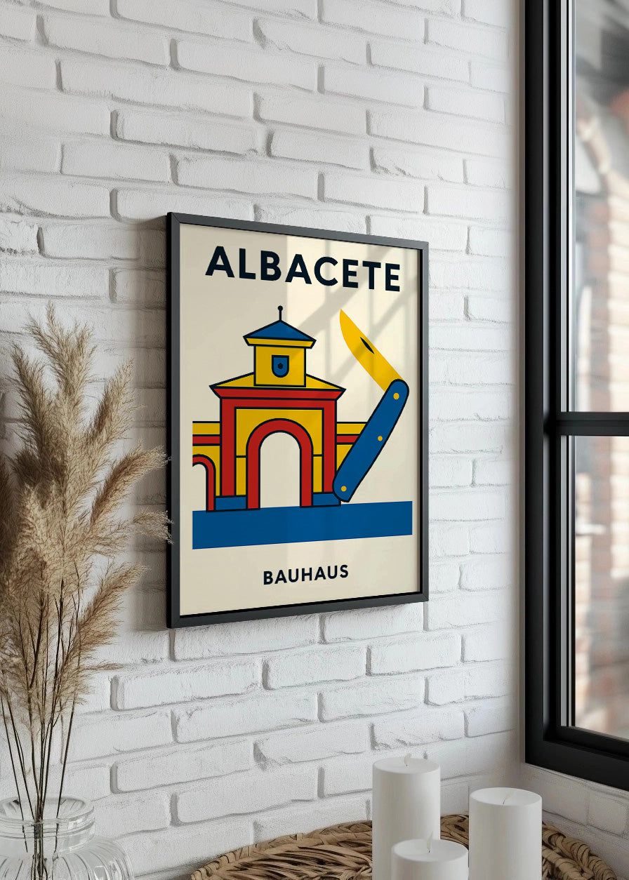 Cuadro Albacete Poster Bauhaus