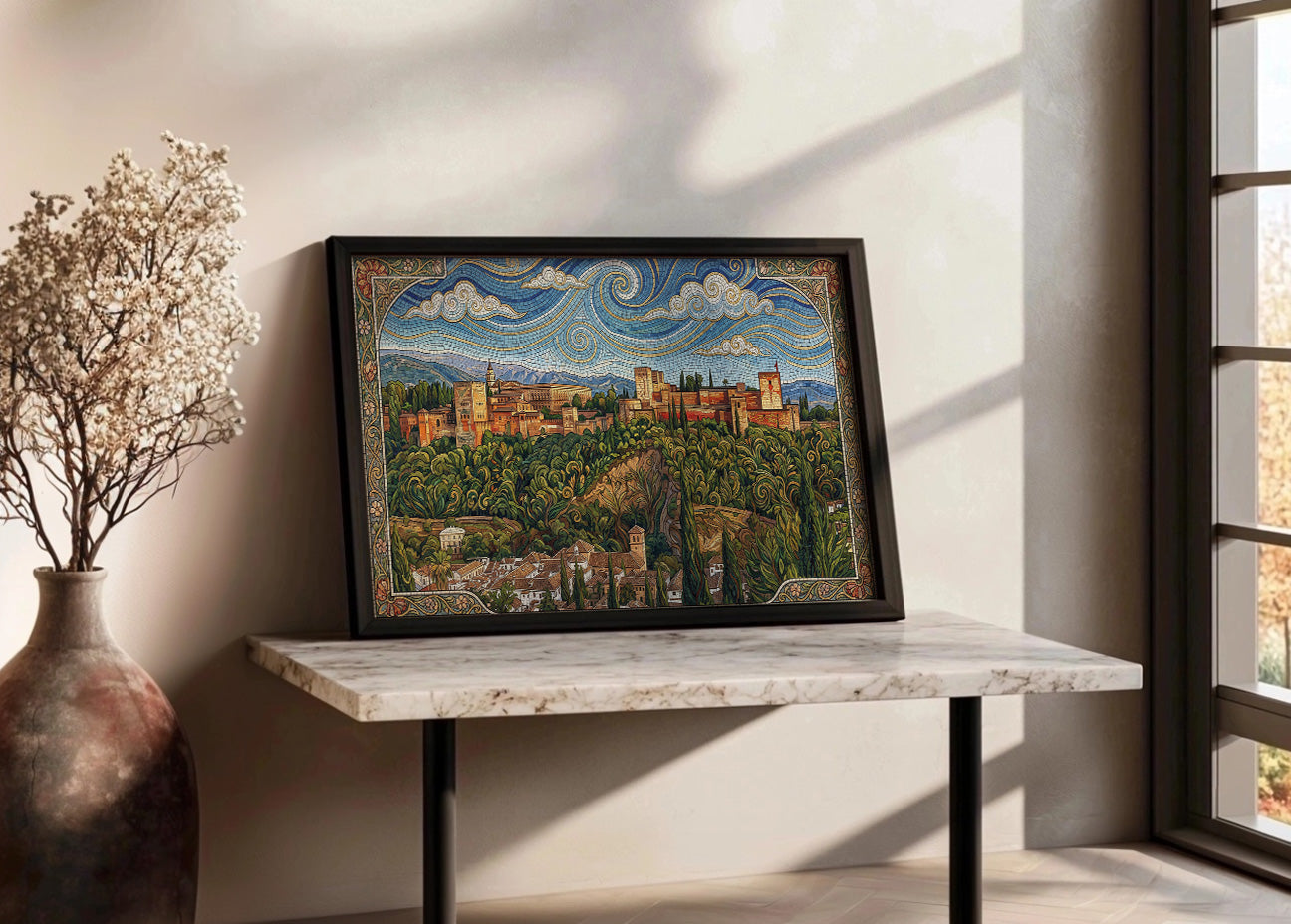 Cuadro Alhambra de Granada - Art Nouveau