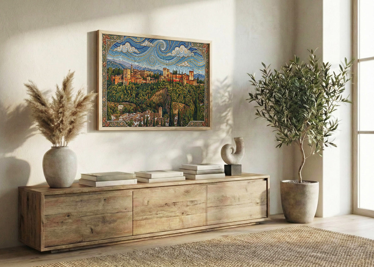 Cuadro Alhambra de Granada - Art Nouveau