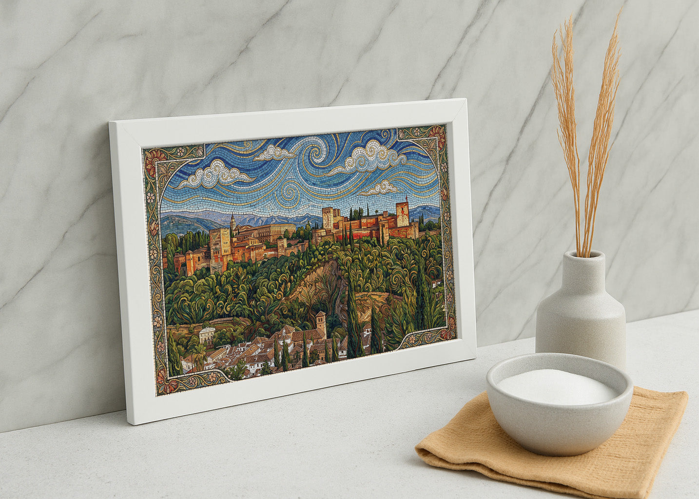 Cuadro Alhambra de Granada - Art Nouveau