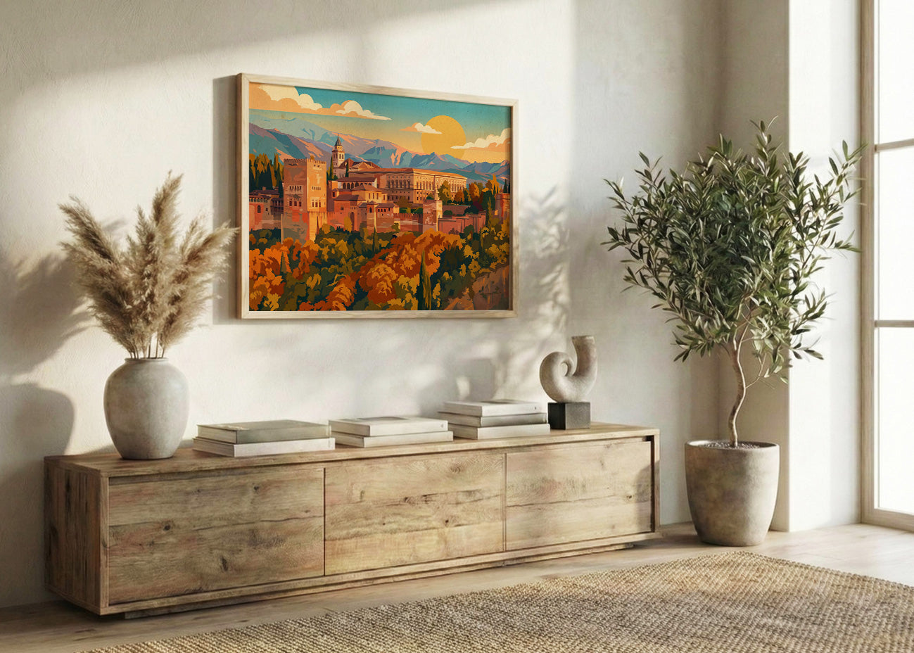 Cuadro Alhambra de Granada - Otoño