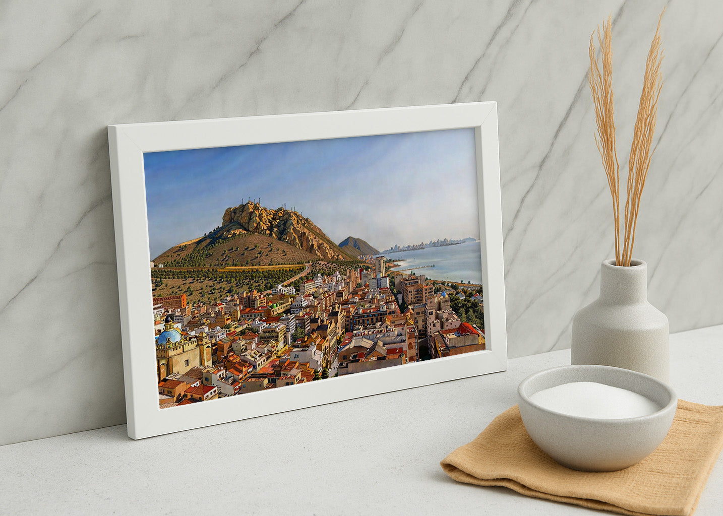 Cuadro ​Alicante estilo dibujado