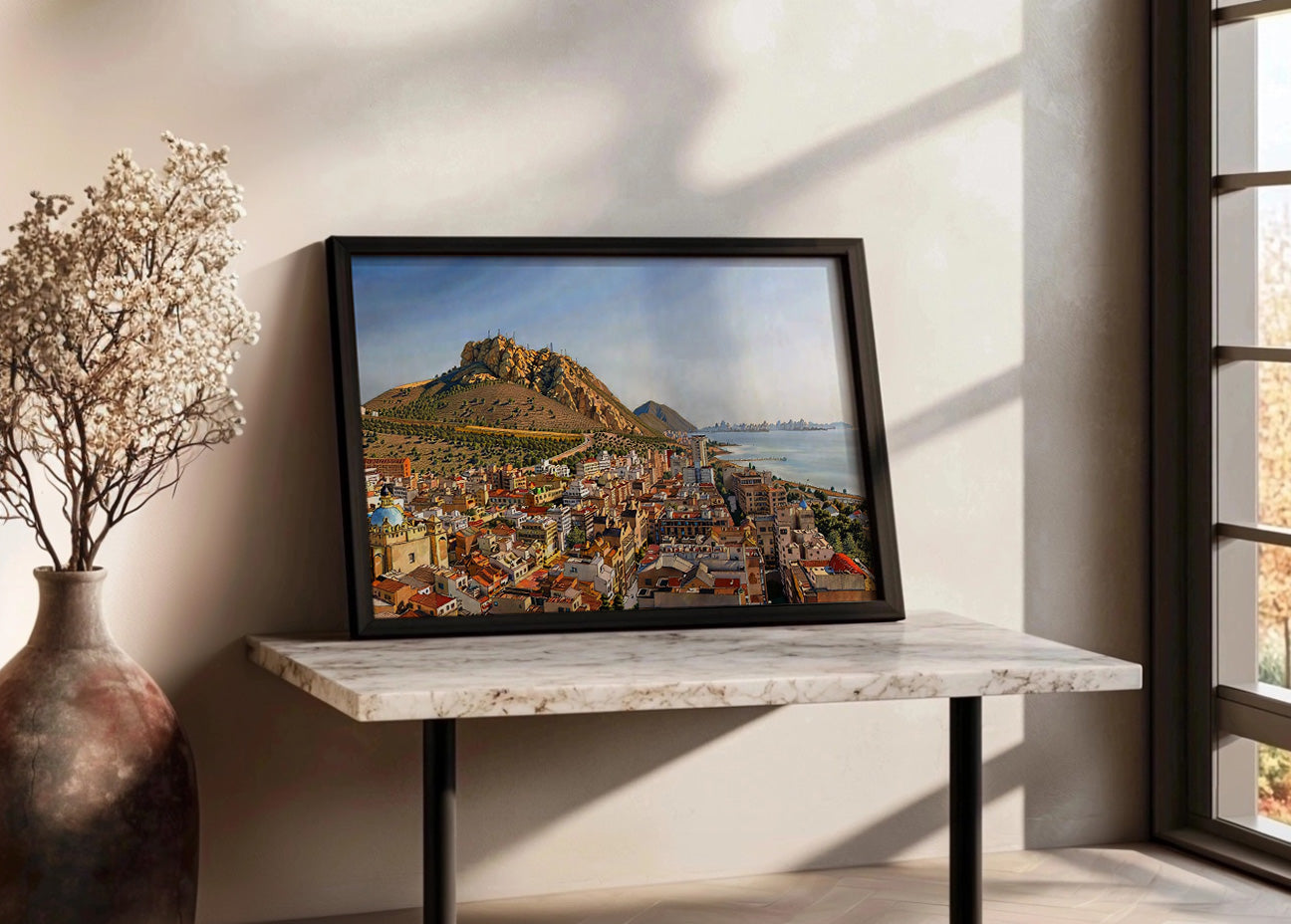 Cuadro ​Alicante estilo dibujado