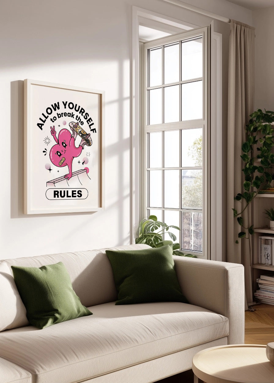 Cuadro Allow yourself to break the rules
