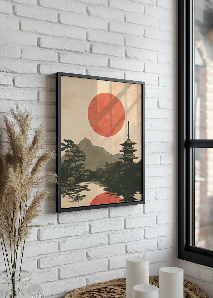 Cuadro ​Amanece en japón