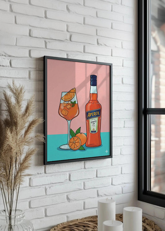 Cuadro Aperol de sobremesa
