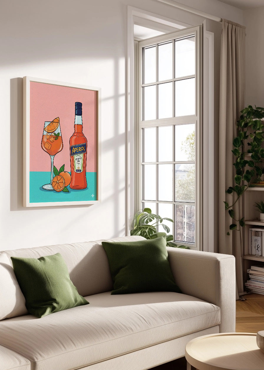 Cuadro Aperol de sobremesa