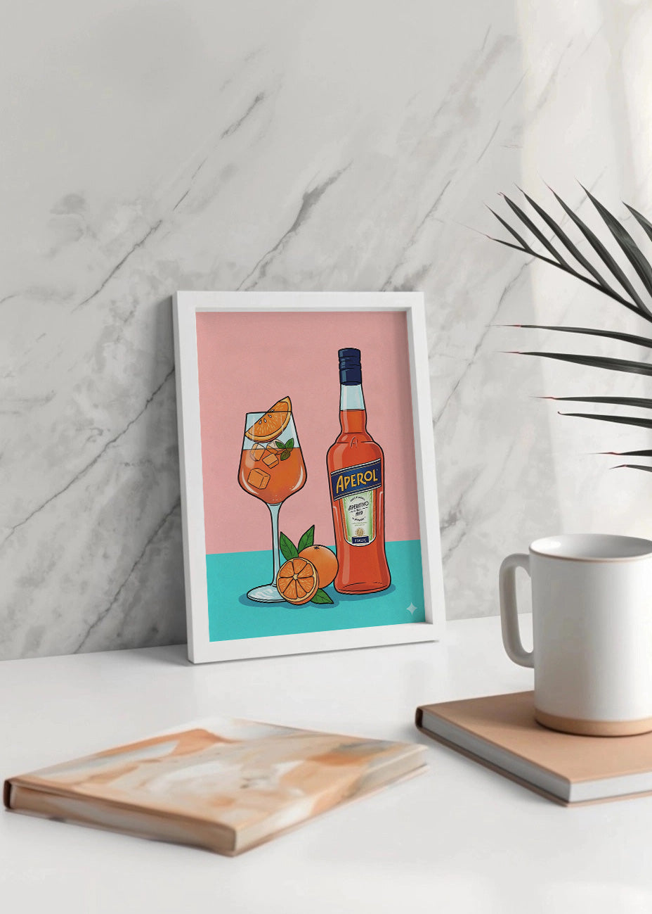 Cuadro Aperol de sobremesa
