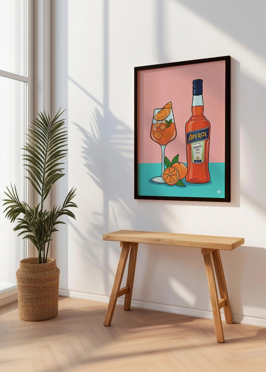 Cuadro Aperol de sobremesa