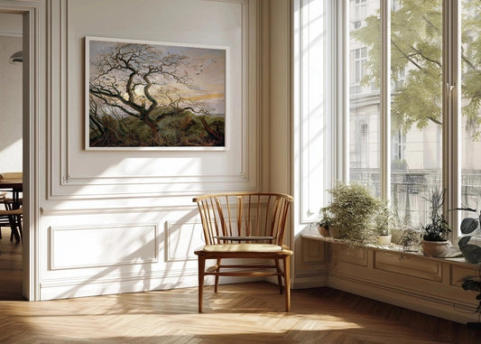 Cuadro ​Árbol con cuervos (Friedrich)