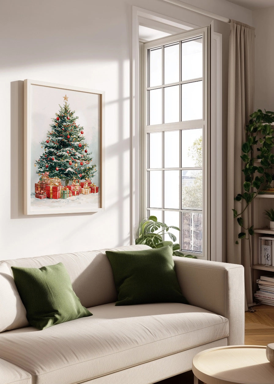 Cuadro ​Árbol navideño con regalos