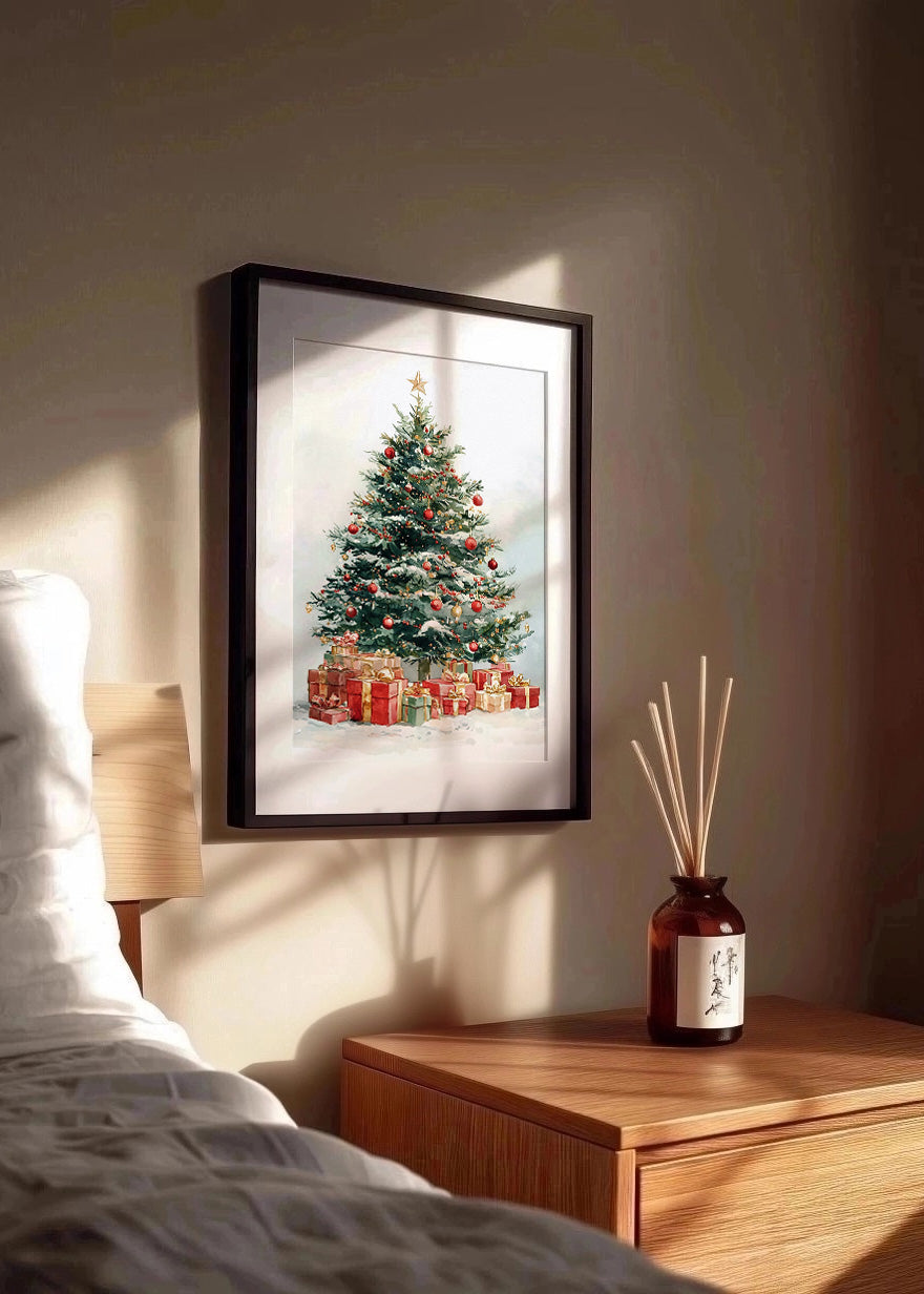 Cuadro ​Árbol navideño con regalos