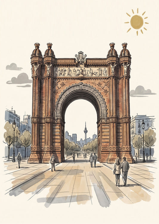 Cuadro Arco del Triunfo - New Beige