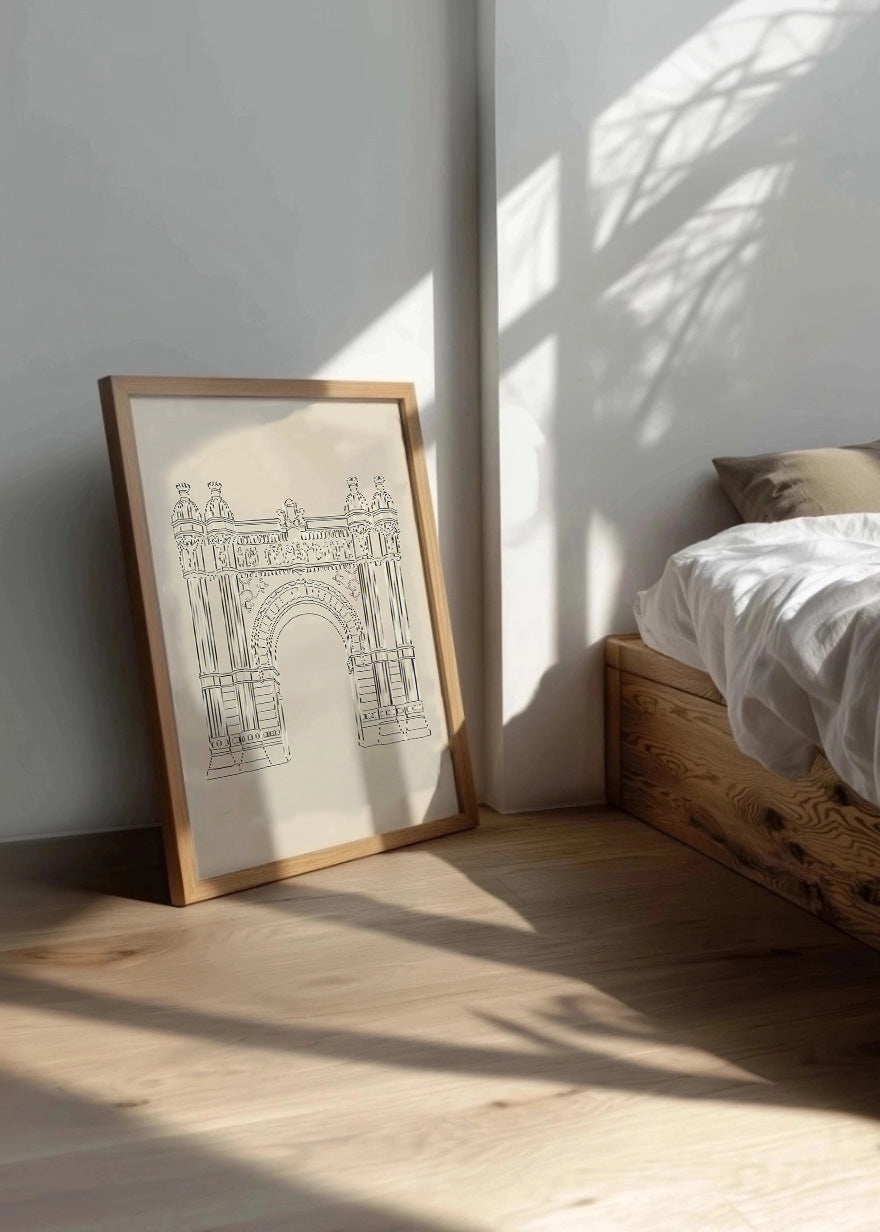 Cuadro Arco del Triunfo estilo minimalista