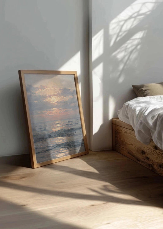 Cuadro Atardecer en el horizonte marino