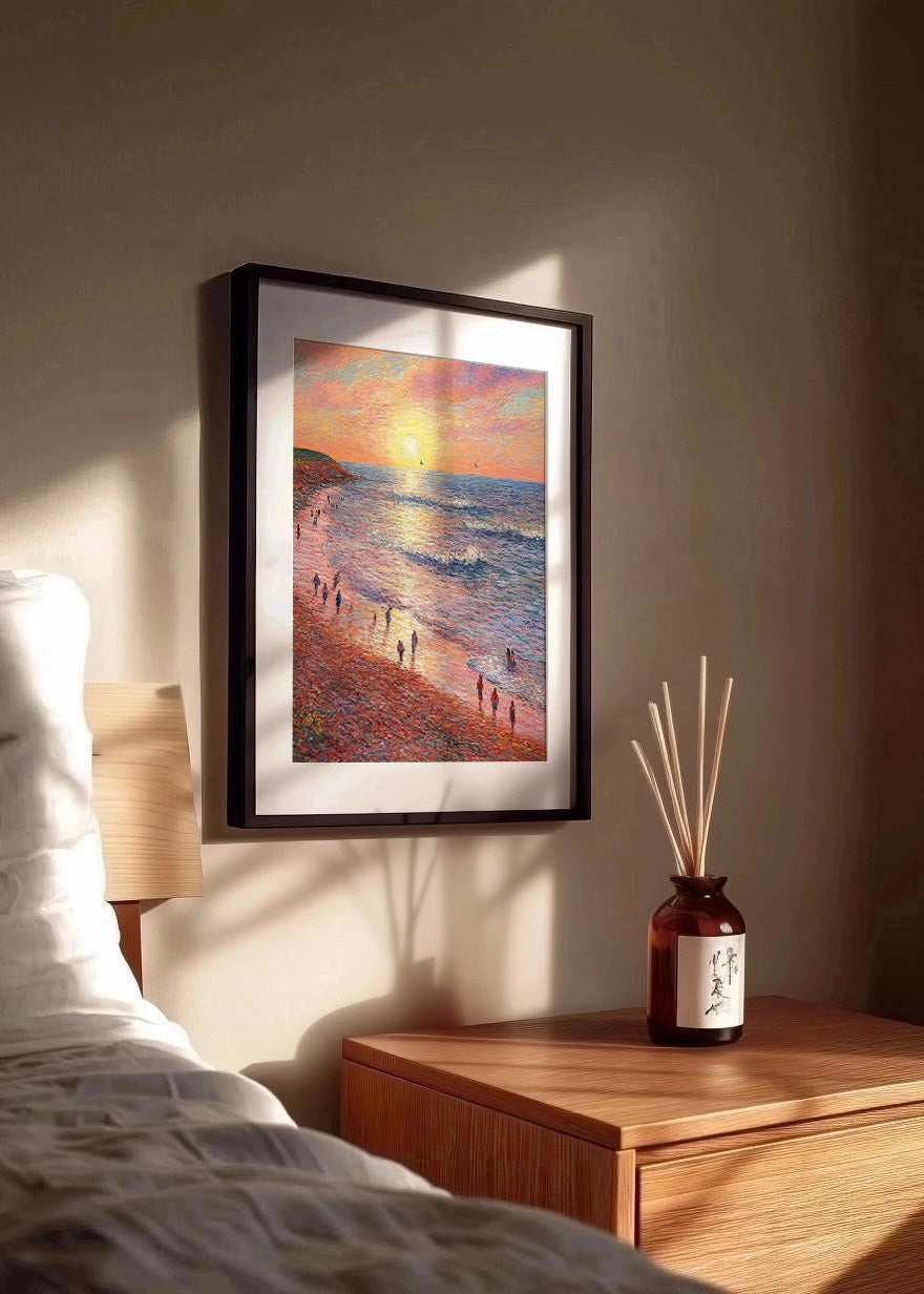 Cuadro ​Atardecer en la playa