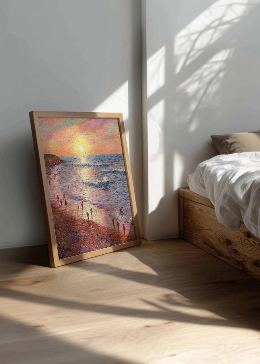Cuadro ​Atardecer en la playa