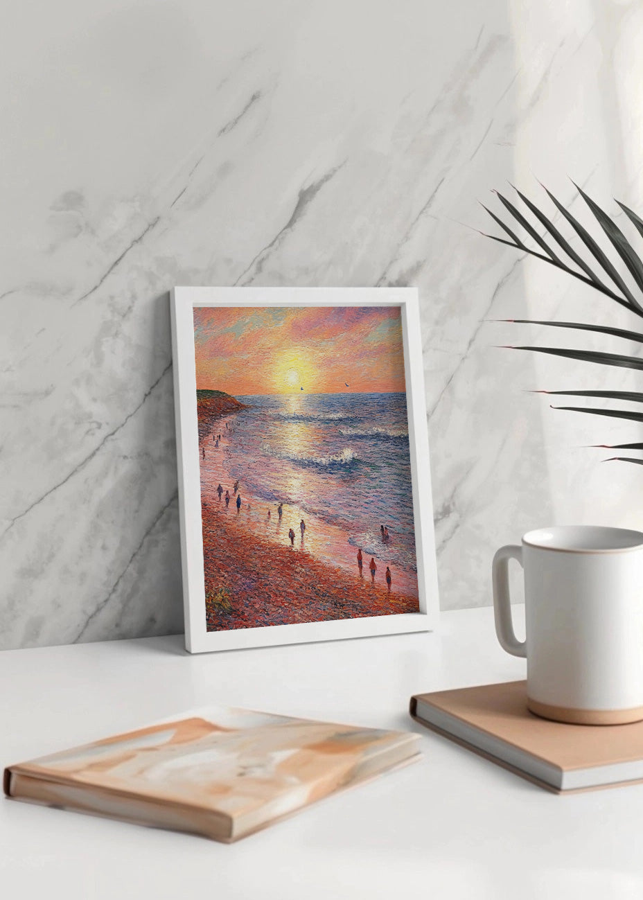 Cuadro ​Atardecer en la playa