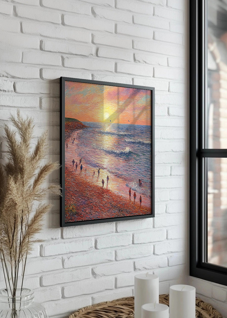 Cuadro ​Atardecer en la playa