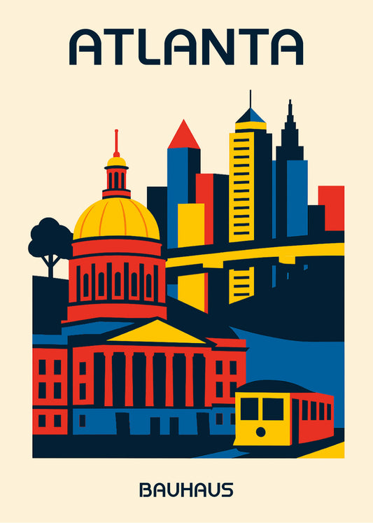 Cuadro Atlanta Poster Bauhaus