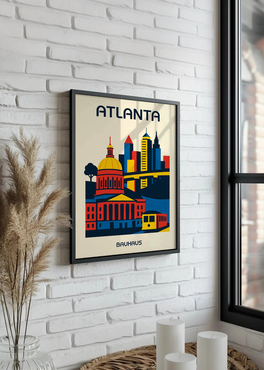 Cuadro Atlanta Poster Bauhaus