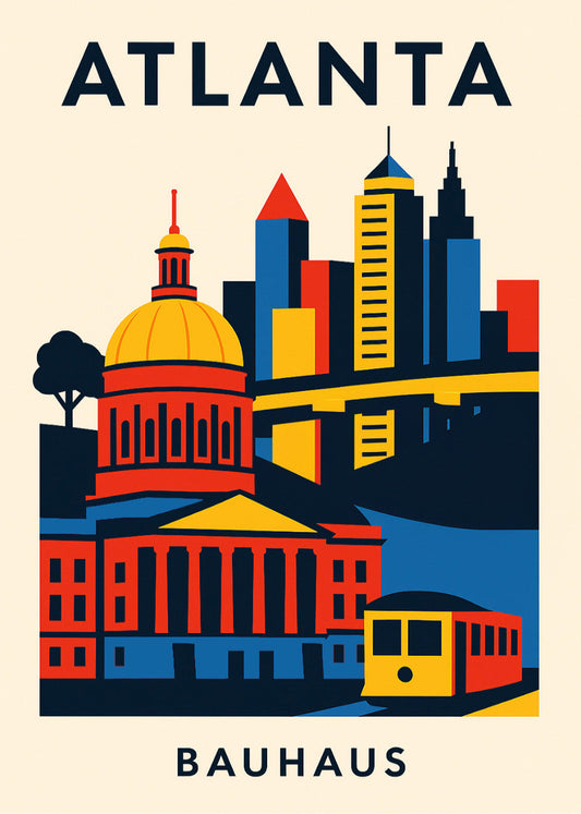 Cuadro Atlanta Poster Bauhaus