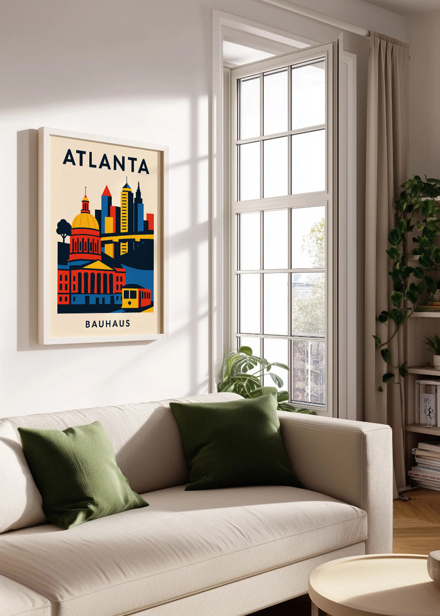 Cuadro Atlanta Poster Bauhaus