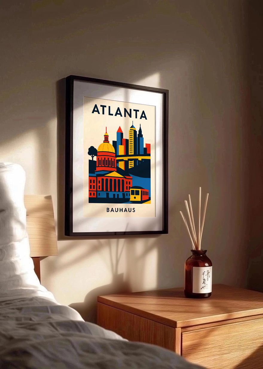 Cuadro Atlanta Poster Bauhaus