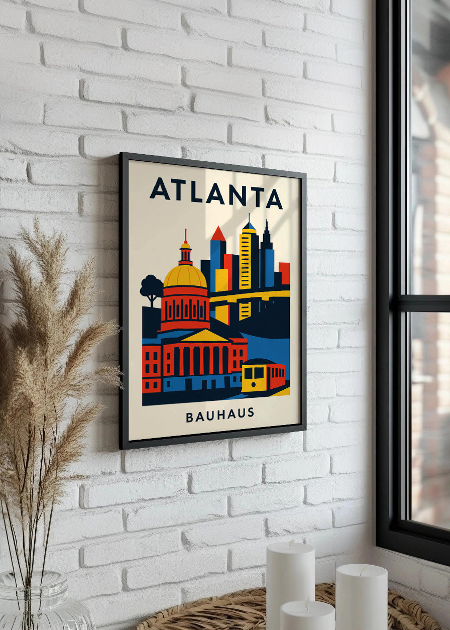 Cuadro Atlanta Poster Bauhaus