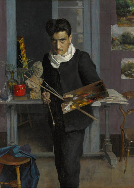 Cuadro Autorretrato de Julio Romero de Torres