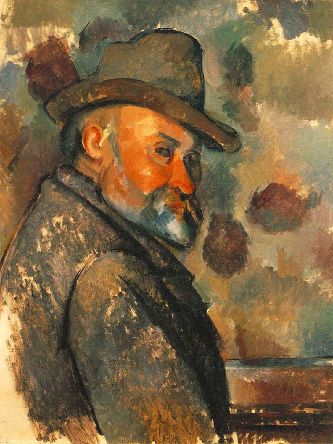 Cuadro de ​Autorretrato de Cezanne - Fine Artic