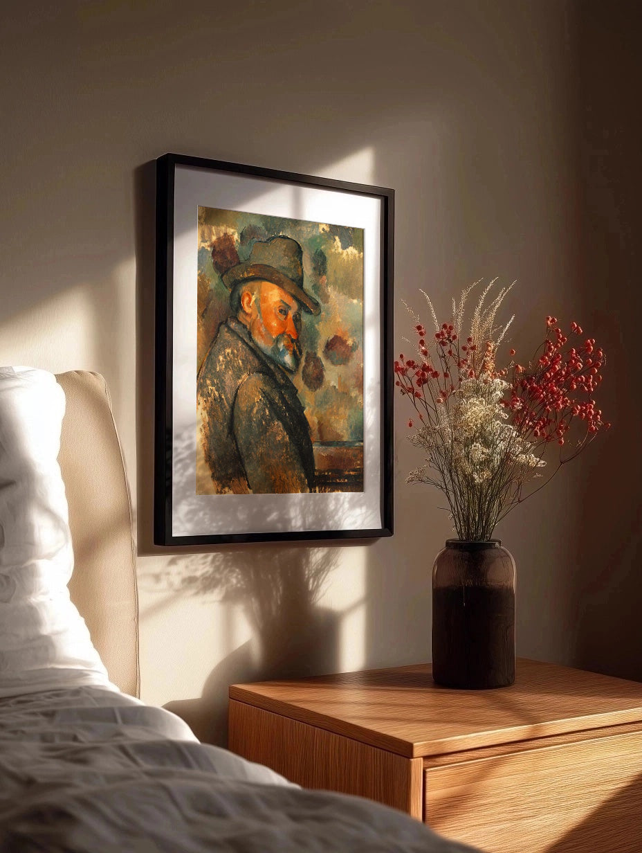 Cuadro de ​Autorretrato de Cezanne - Fine Artic