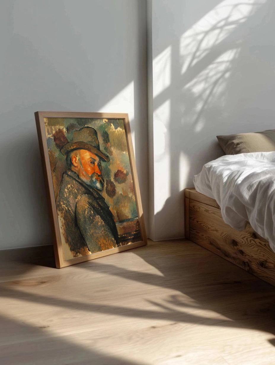 Cuadro de ​Autorretrato de Cezanne - Fine Artic