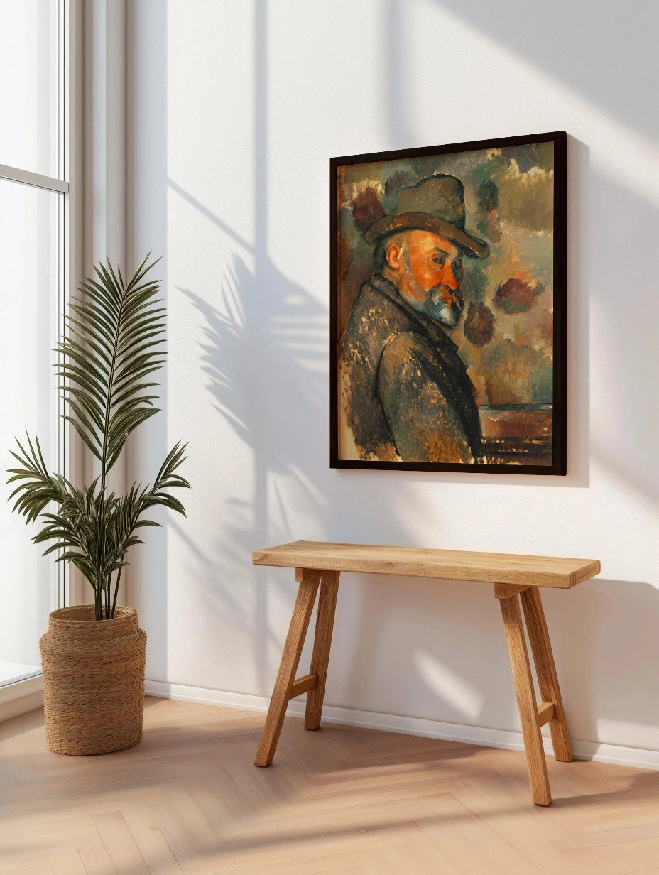 Cuadro de ​Autorretrato de Cezanne - Fine Artic