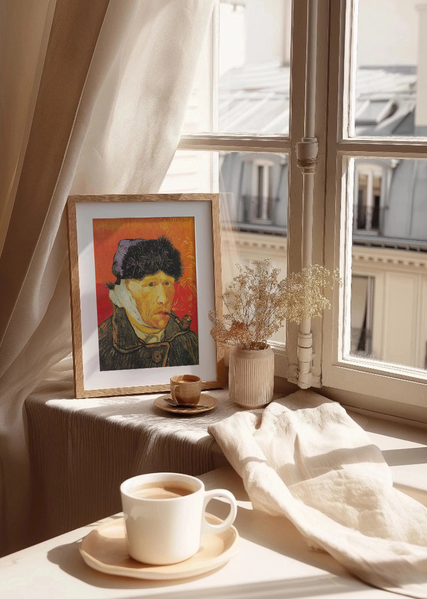 Cuadro ​Autorretrato de Van Gogh con la oreja vendada