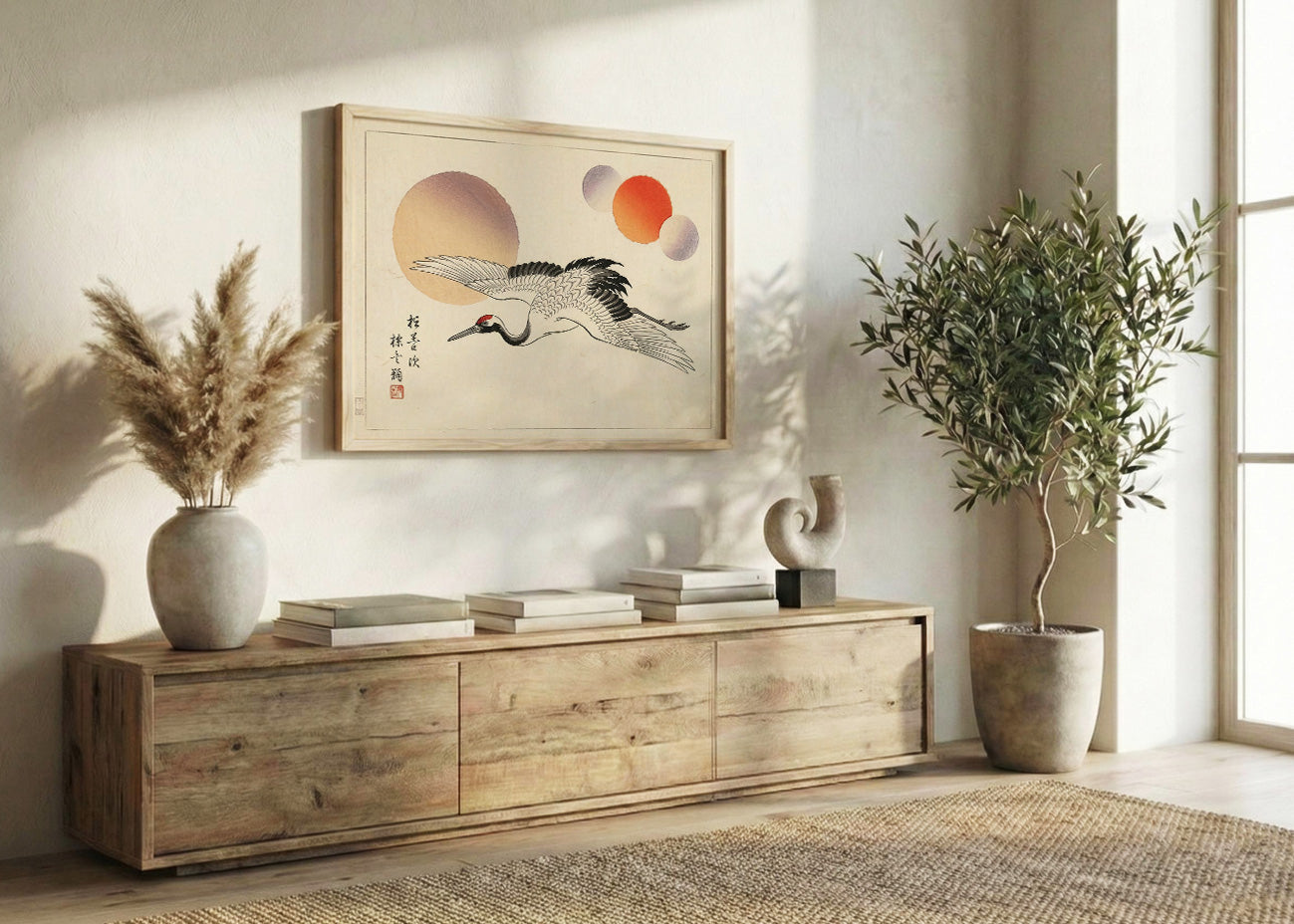Cuadro Ave oriental planeando
