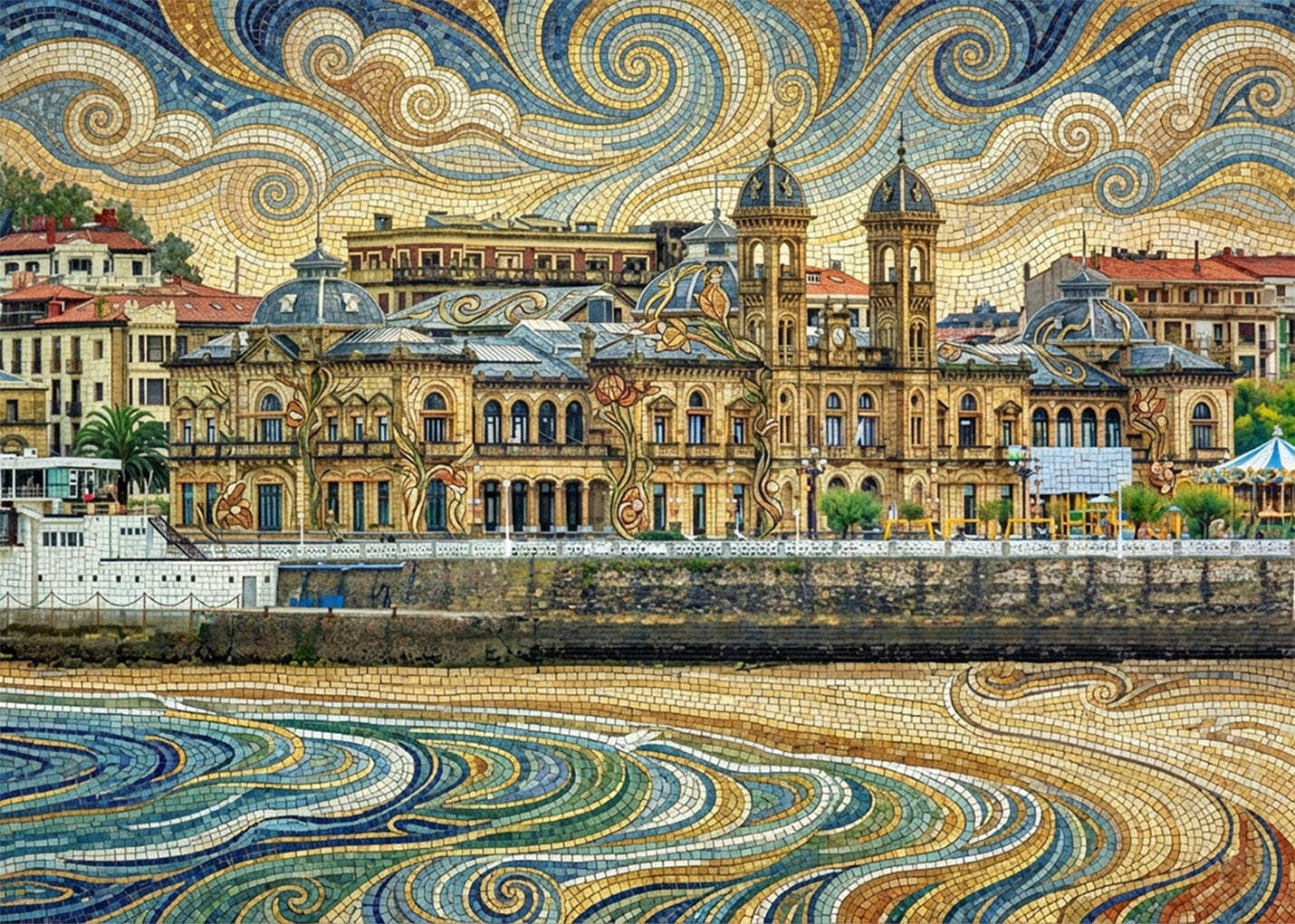 Cuadro Ayuntamiento de San Sebastián Gran Casino - Art Nouveau