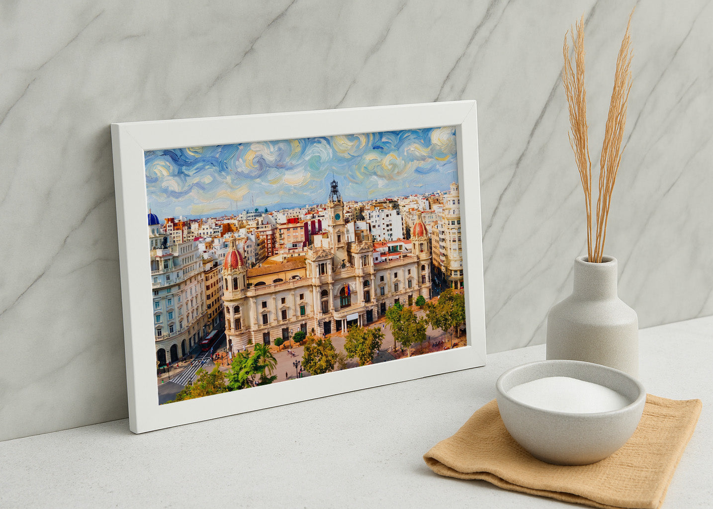 Cuadro Ayuntamiento de Valencia impresinista