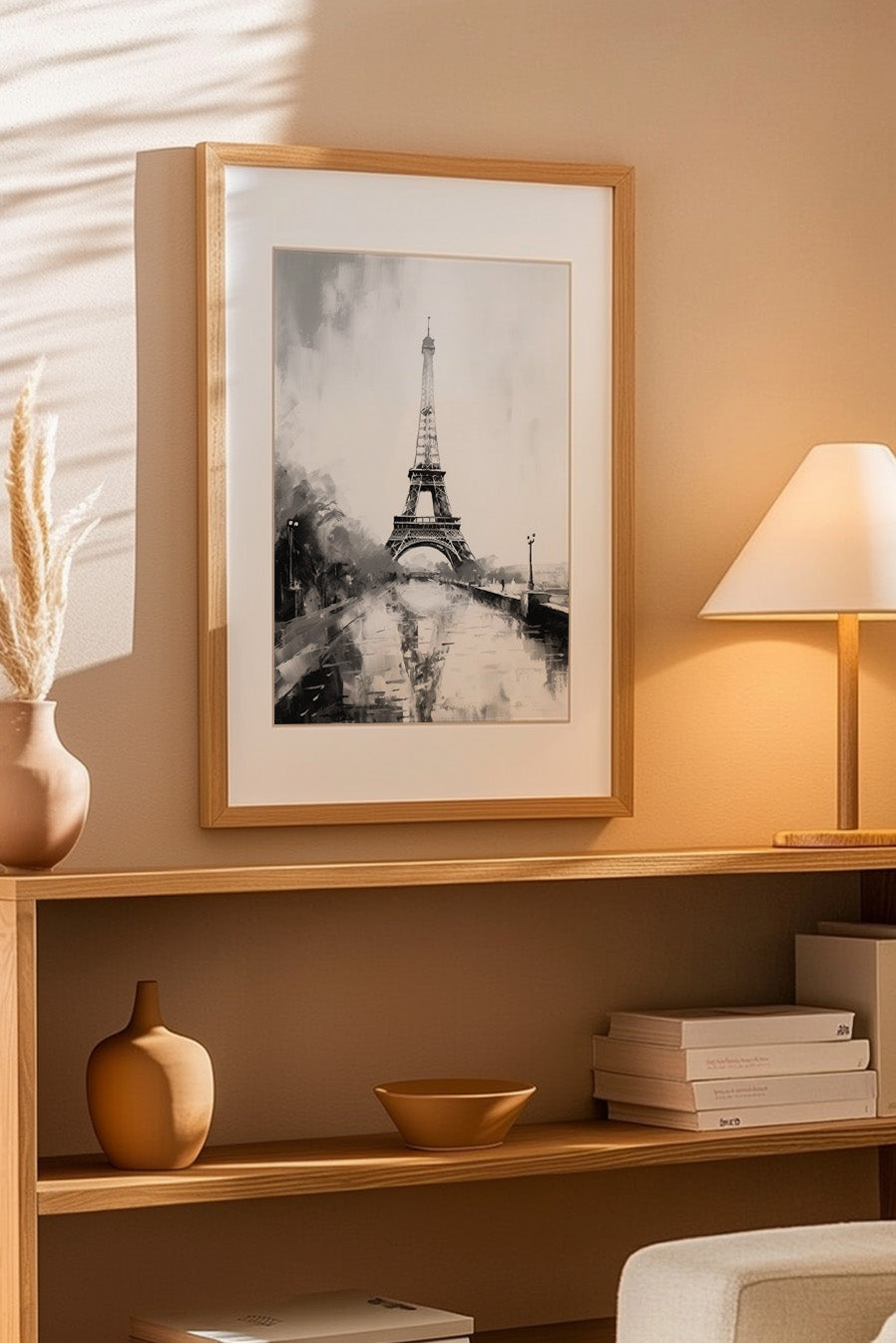 Cuadro de ​B&W Torre Eiffel - Fine Artic
