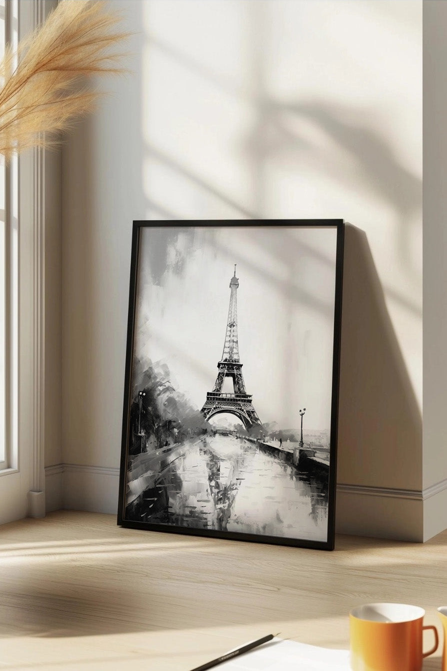Cuadro de ​B&W Torre Eiffel - Fine Artic