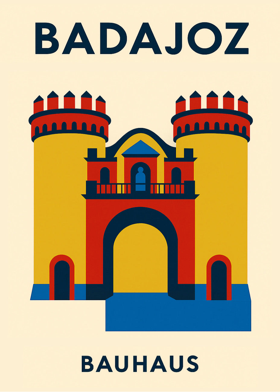 Cuadro Badajoz Poster Bauhaus