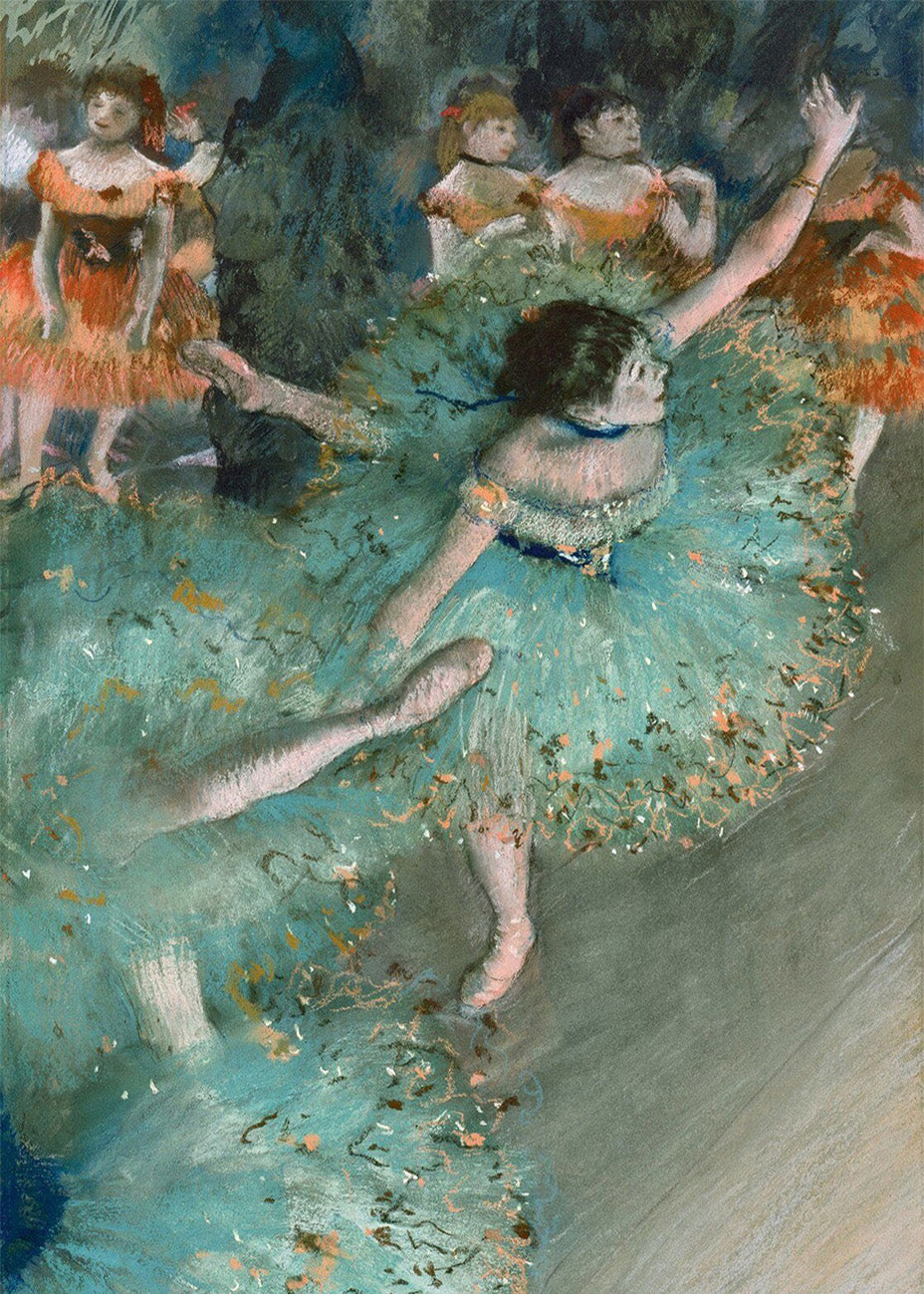 Cuadro ​Bailarina verde (Edgar Degas)