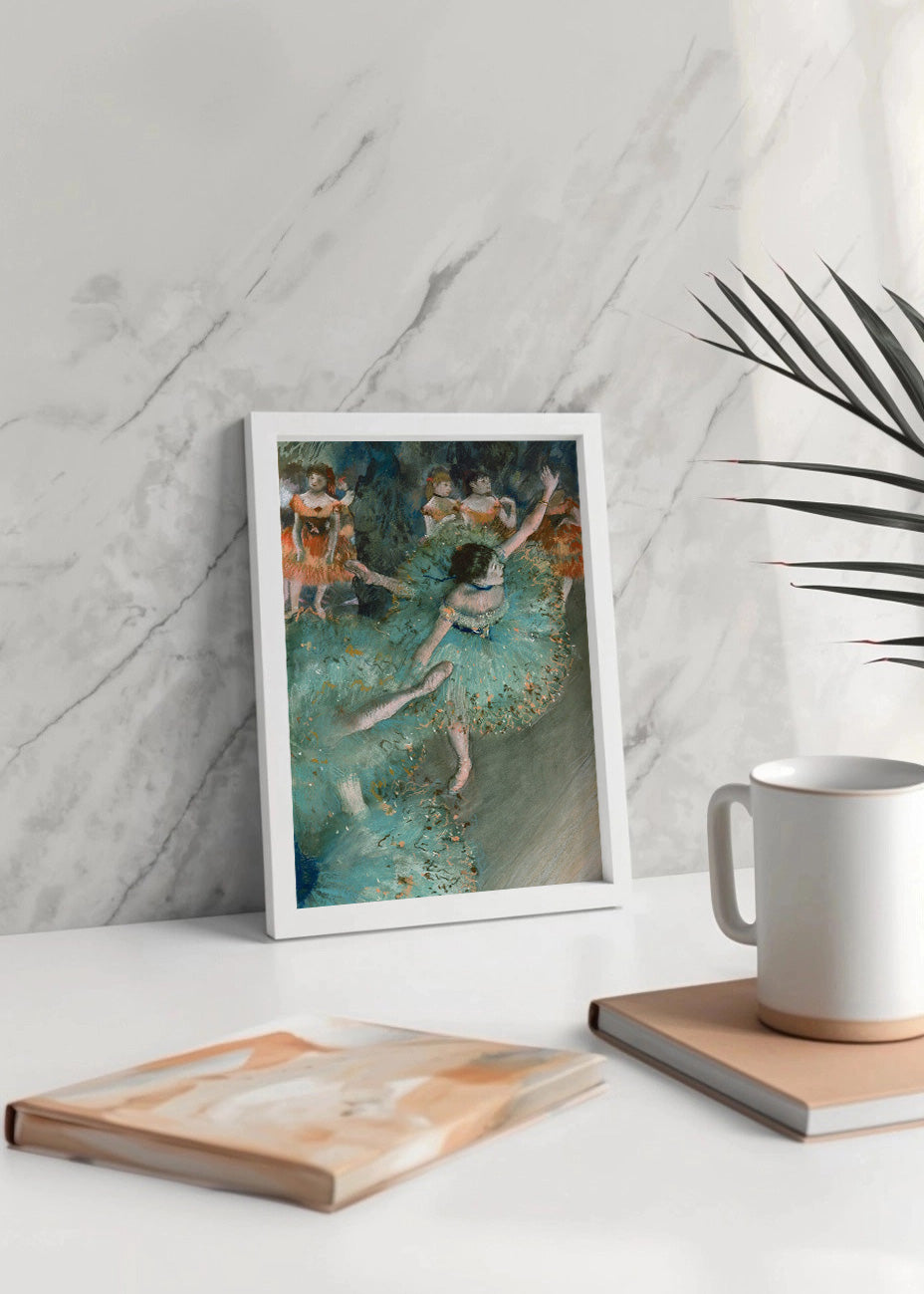 Cuadro ​Bailarina verde (Edgar Degas)
