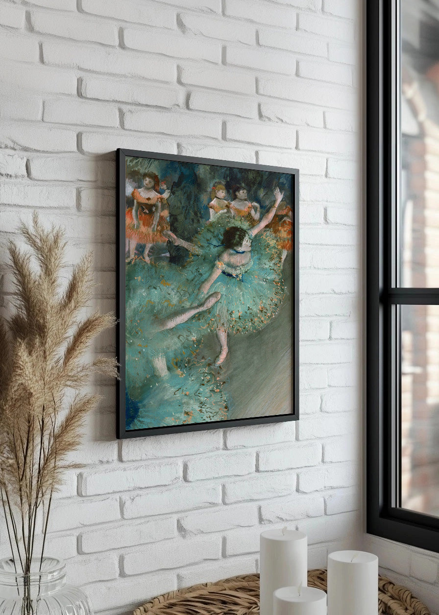 Cuadro ​Bailarina verde (Edgar Degas)